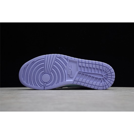 Jordan 1 Mid Purple Pulse 554724-500 Basketball Shoes