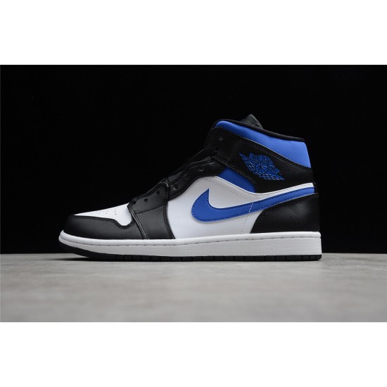 Jordan 1 Mid Racer Blue 554724-140 Basketball Shoes