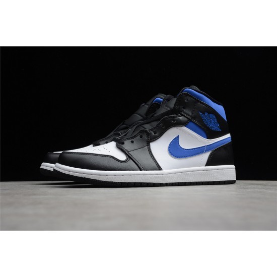 Jordan 1 Mid Racer Blue 554724-140 Basketball Shoes