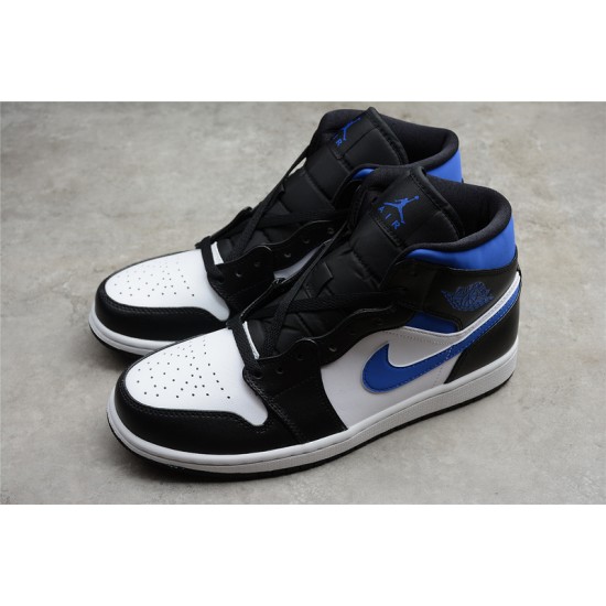 Jordan 1 Mid Racer Blue 554724-140 Basketball Shoes