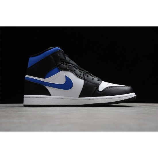 Jordan 1 Mid Racer Blue 554724-140 Basketball Shoes