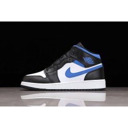 Jordan 1 Mid Racer Blue 554725-140 Basketball Shoes