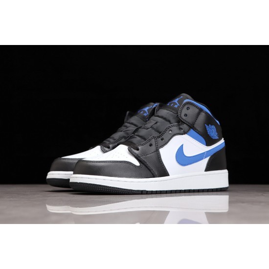 Jordan 1 Mid Racer Blue 554725-140 Basketball Shoes