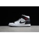 Jordan 1 Mid Reverse Black Toe BQ6472-101 Basketball Shoes