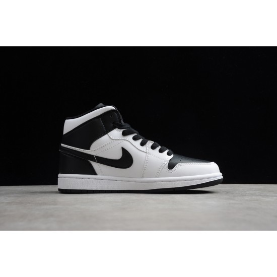 Jordan 1 Mid Reverse Black Toe BQ6472-101 Basketball Shoes