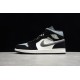 Jordan 1 Mid Satin Smoke Grey 852542-011 Basketball Shoes