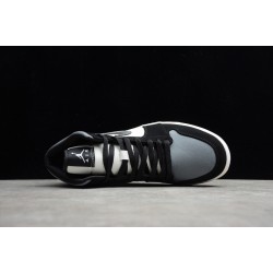 Jordan 1 Mid Satin Smoke Grey 852542-011 Basketball Shoes