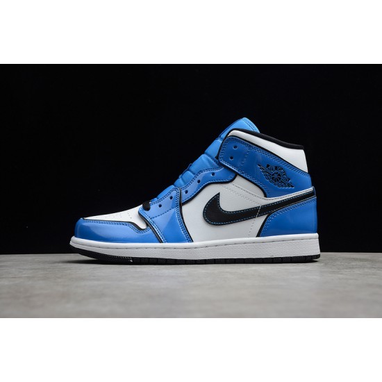 Jordan 1 Mid Signal Blue DD6834-402 Basketball Shoes