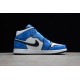 Jordan 1 Mid Signal Blue DD6834-402 Basketball Shoes