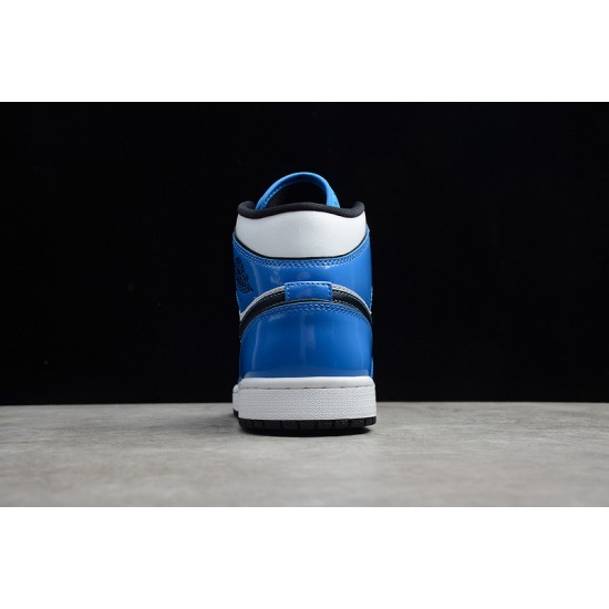 Jordan 1 Mid Signal Blue DD6834-402 Basketball Shoes