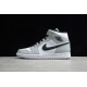 Jordan 1 Mid Smoke Grey 554724-092 Basketball Shoes