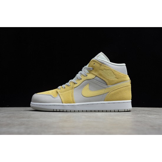 Jordan 1 Mid Tan Grey DA4666-001 Basketball Shoes