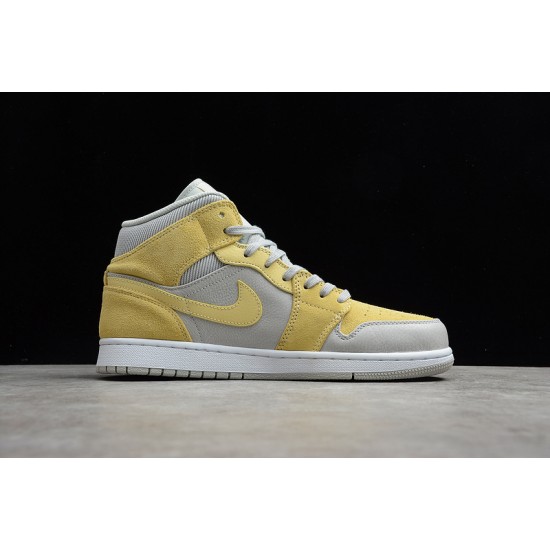 Jordan 1 Mid Tan Grey DA4666-001 Basketball Shoes