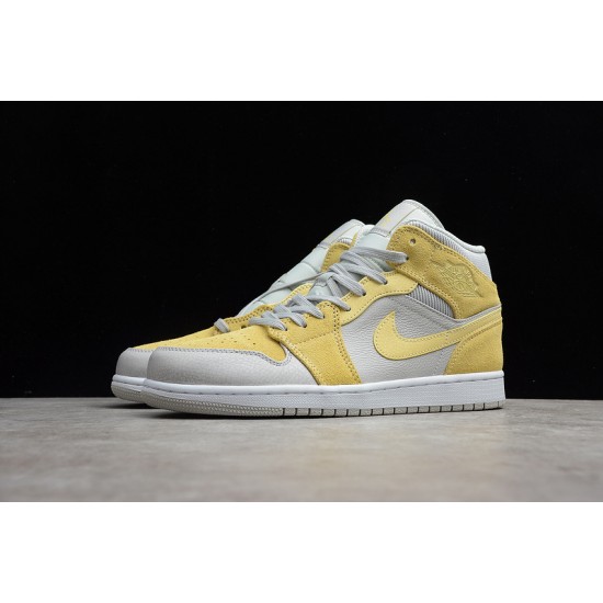 Jordan 1 Mid Tan Grey DA4666-001 Basketball Shoes