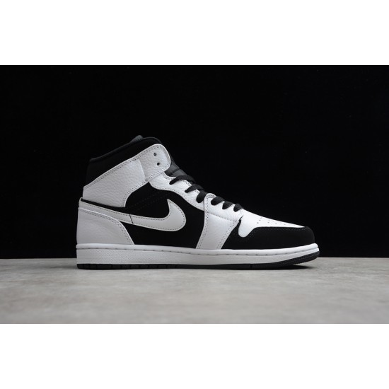 Jordan 1 Mid Tuxedo 554724-113 Basketball Shoes