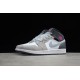 Jordan 1 Mid White Grey Hyper Pink 555112-117 Basketball Shoes