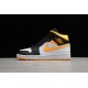 Jordan 1 Mid White Laser Orange CV5276-107 Basketball Shoes