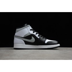 Jordan 1 Mid White Shadow 554724-073 Basketball Shoes