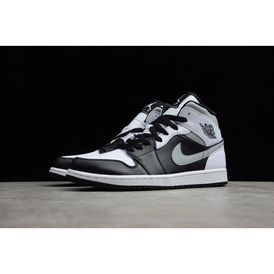 Jordan 1 Mid White Shadow 554724-073 Basketball Shoes