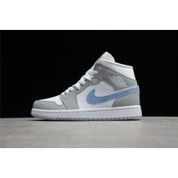 Jordan 1 Mid Wolf Grey Aluminum BQ6472-105 Basketball Shoes