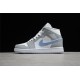 Jordan 1 Mid Wolf Grey Aluminum BQ6472-105 Basketball Shoes