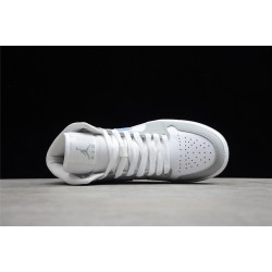 Jordan 1 Mid Wolf Grey Aluminum BQ6472-105 Basketball Shoes