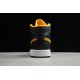 Jordan 1 Mid Yellow Black C9352-001 Basketball Shoes