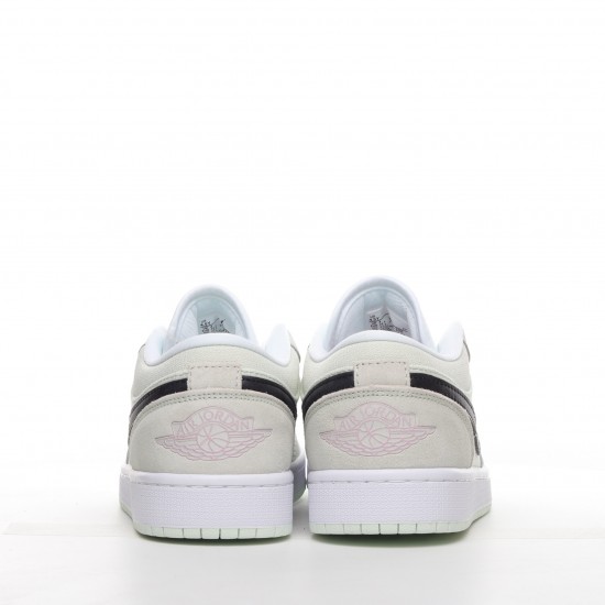 New Air Jordan 1 Low Barely Green Pink White