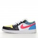 2021 Air Jordan 1 Low Blue Black White Red