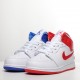 2021 Air Jordan 1 Mid GS 85 White Red Blue