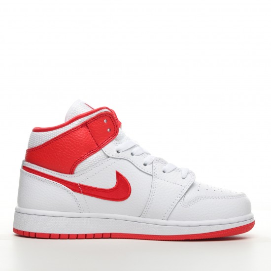 2021 Air Jordan 1 Mid GS 85 White Red Blue