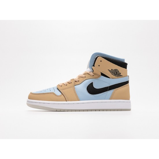 2021 Air Jordan 1 High Zoom CMFT Beige Blue