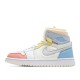 2021 LPL x Air Jordan 1 High Zoom Comfort Iridescent White Blue