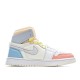 2021 LPL x Air Jordan 1 High Zoom Comfort Iridescent White Blue