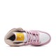 2021 Women Air Jordan 1 Mid Arctic Pink Pink White Yellow