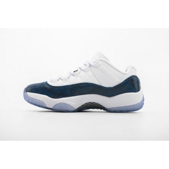 Air Jordan 11 Low Navy Blue Snakeskin