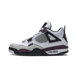 PSG x Air Jordan 4 White Purple