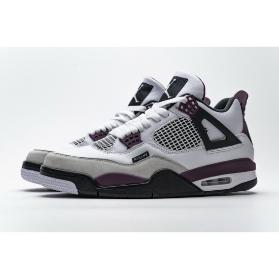 PSG x Air Jordan 4 White Purple