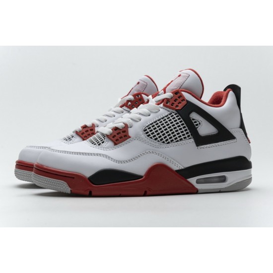 Men Air Jordan 4 Fire Red