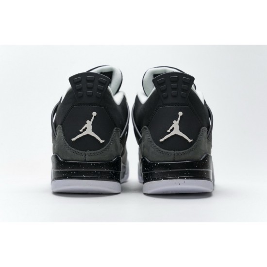 Men Air Jordan 4 Fear Pack Black