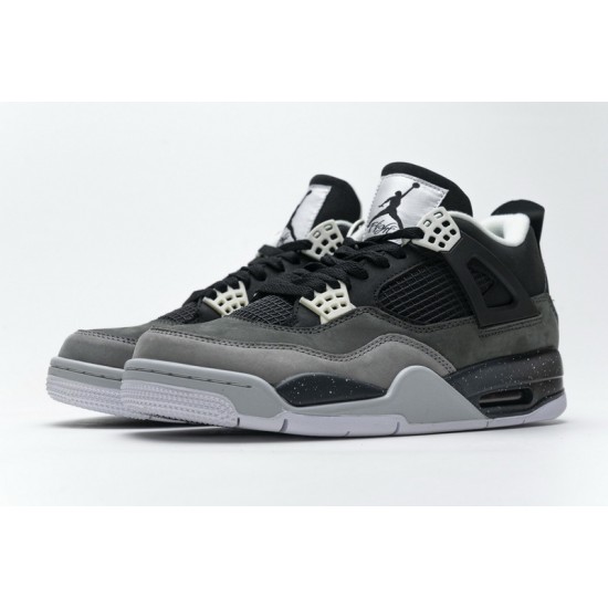 Men Air Jordan 4 Fear Pack Black