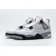 Men Air Jordan 4 White Cement