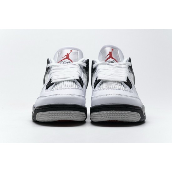 Men Air Jordan 4 White Cement