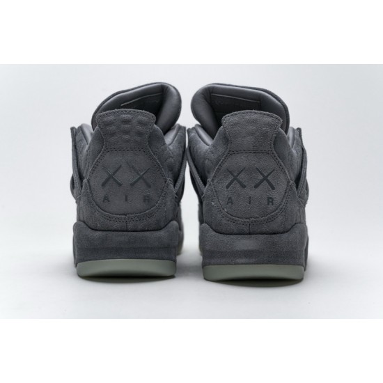 Men KAWS X Air Jordan 4 Grey