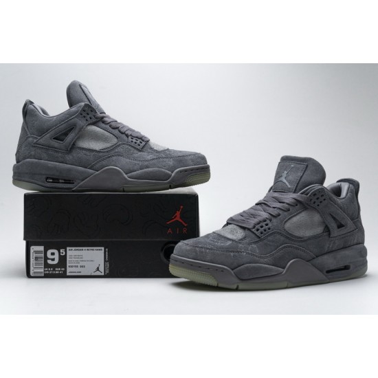 Men KAWS X Air Jordan 4 Grey