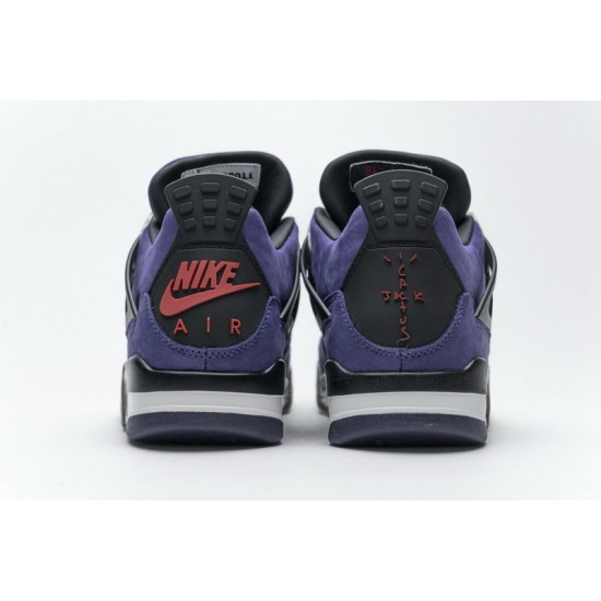 Men Travis Scott x Air Jordan 4 Purple