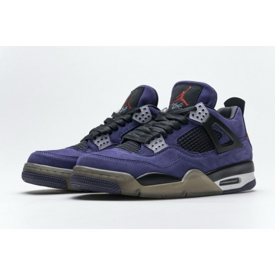 Men Travis Scott x Air Jordan 4 Purple