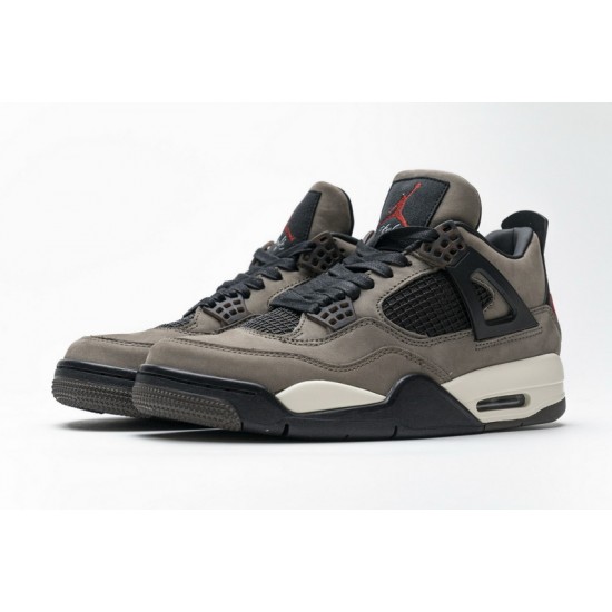 Men Travis Scott x Air Jordan 4 Brown