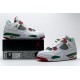 Men Air Jordan 4 White Green Red