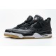 Men Air Jordan 4 Black Laser